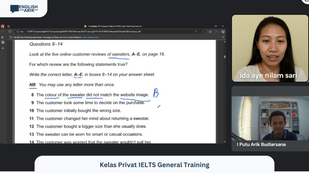 Dipercaya mengajar IELTS sampai ke&nbsp;Australia
